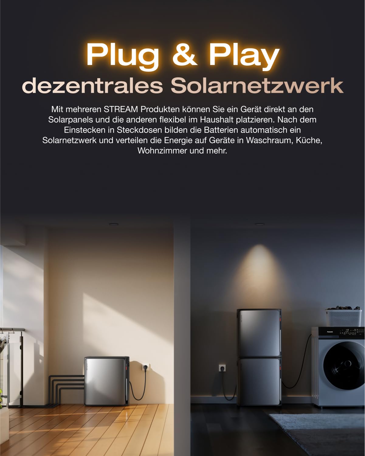 ECOFLOW Stream Ultra X 3,84kWh Balkonkraftwerk mit Speicher 0% VAT, 4 MPPT Solareingang, 2300W Dual AC-Anschlüsse, bis zu 23kWh Kapazität, Kleine Verpackungsmängel, Produkt unbenutzt(Generalüberholt)