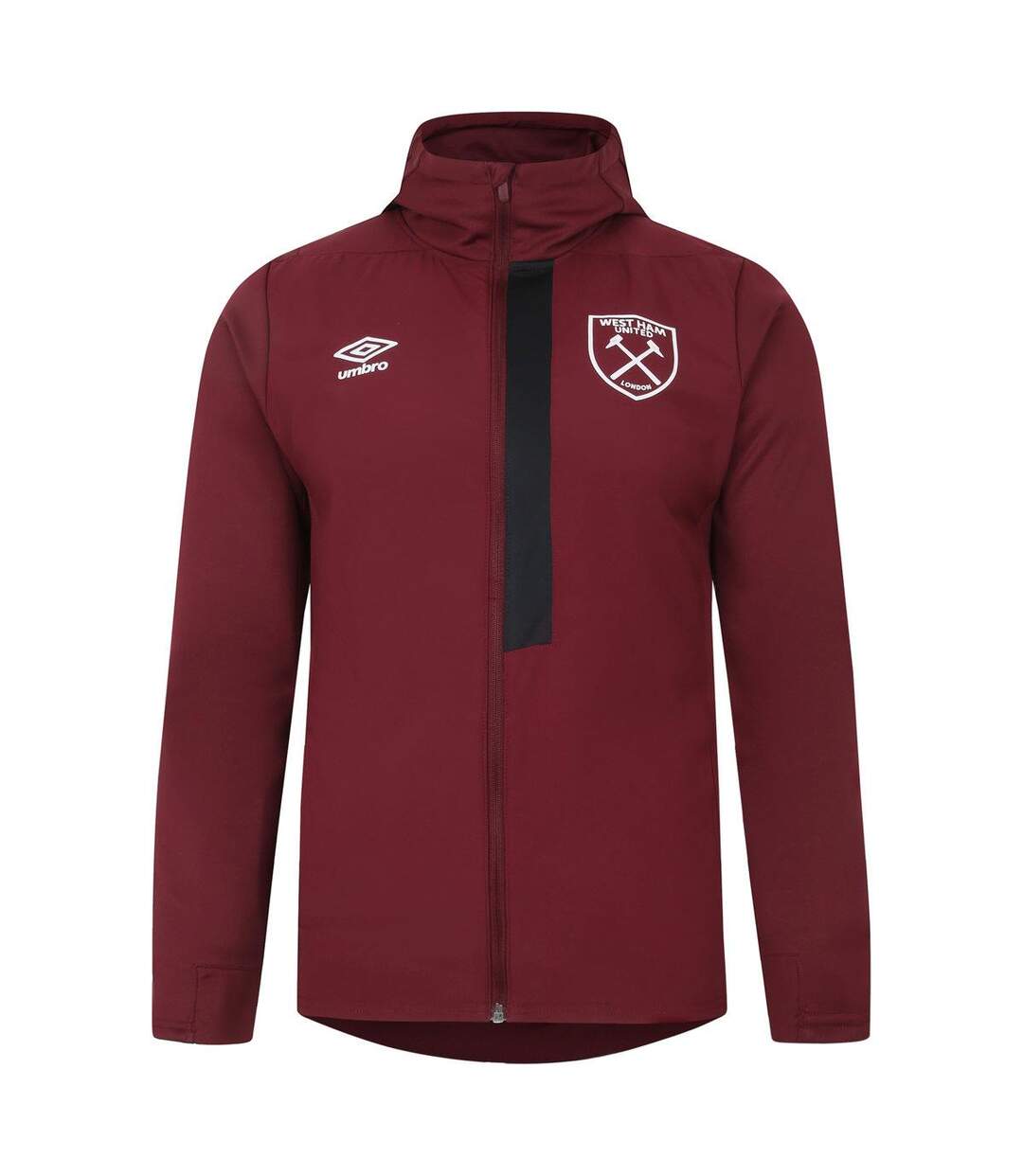 Umbro - Veste à capuche 23/24 - Homme (Bordeaux foncé / Noir) - UTUO1565