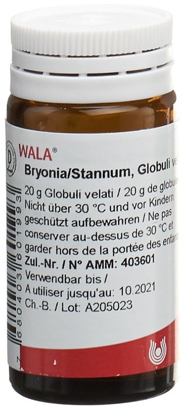 WALA Bryonia/Stannum<br>20 g, Flasche, Streukügelchen