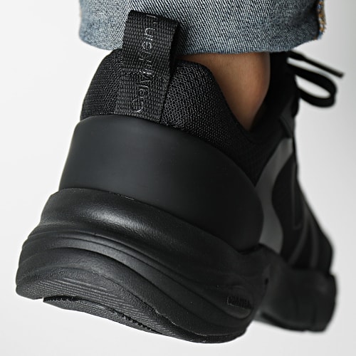 Baskets Retro Tennis Laceup Mesh 0785 Triple Black