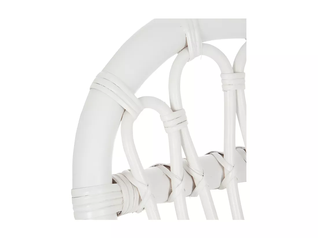 Rocking Chair Rotin blanc - RICKY