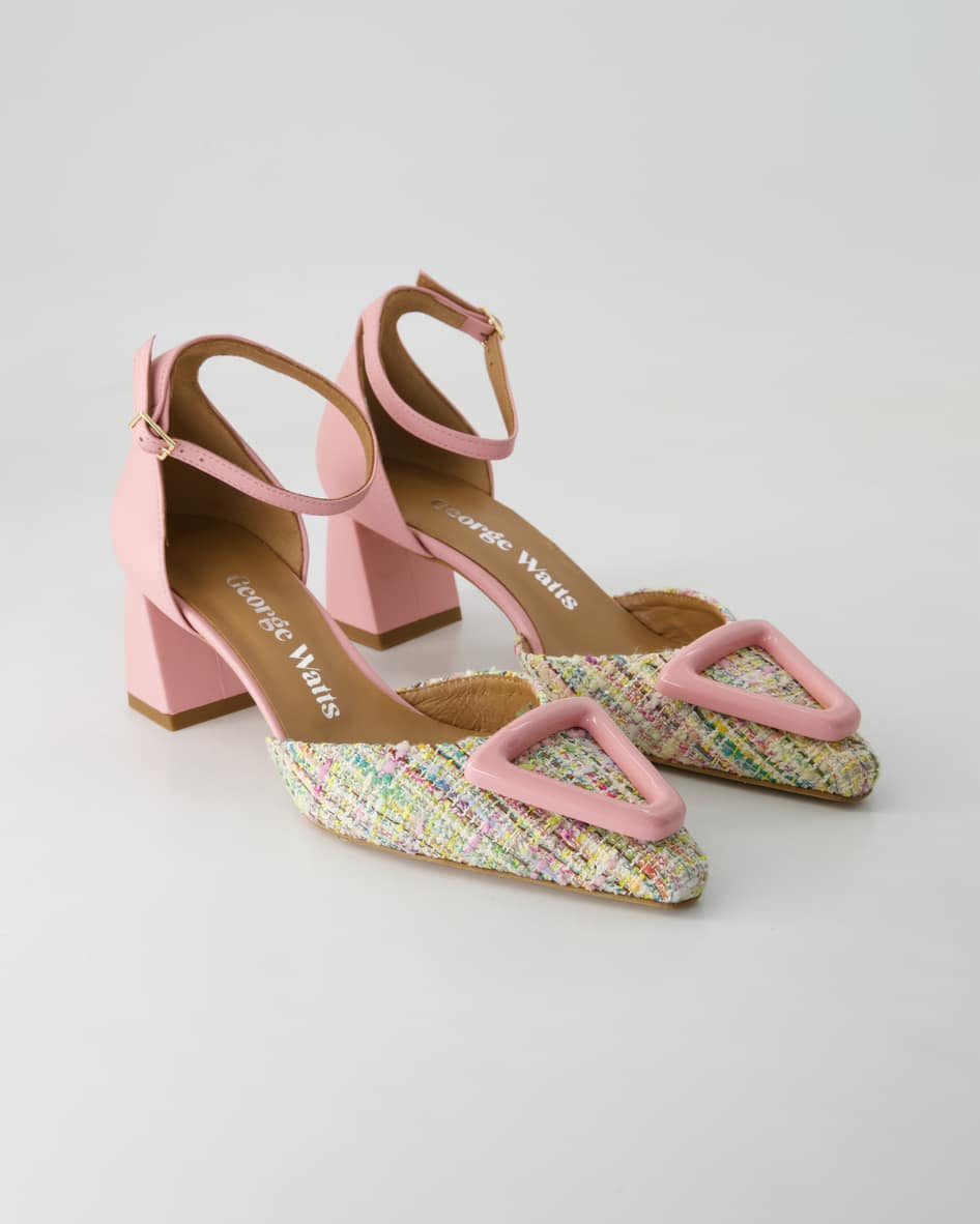 George Watts N510-654 Slingpumps in Rosa