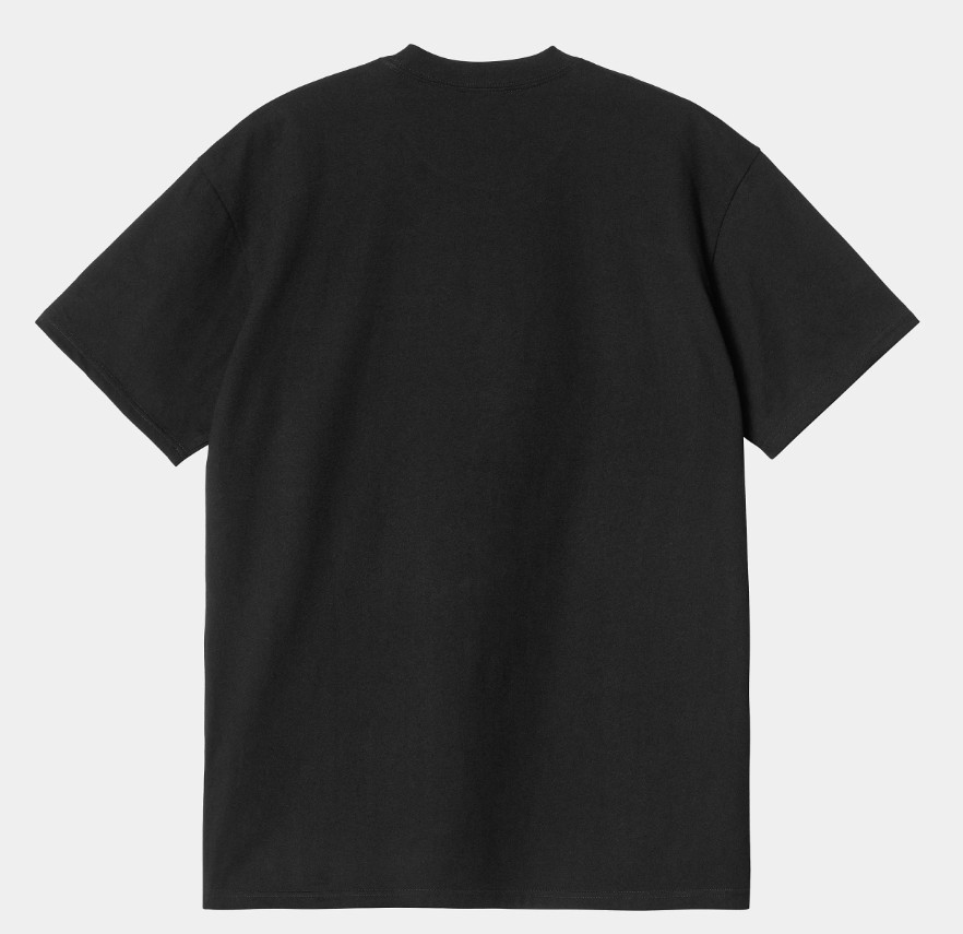 Carhartt WIP SS Pocket Heart T-Shirt Black / Red
