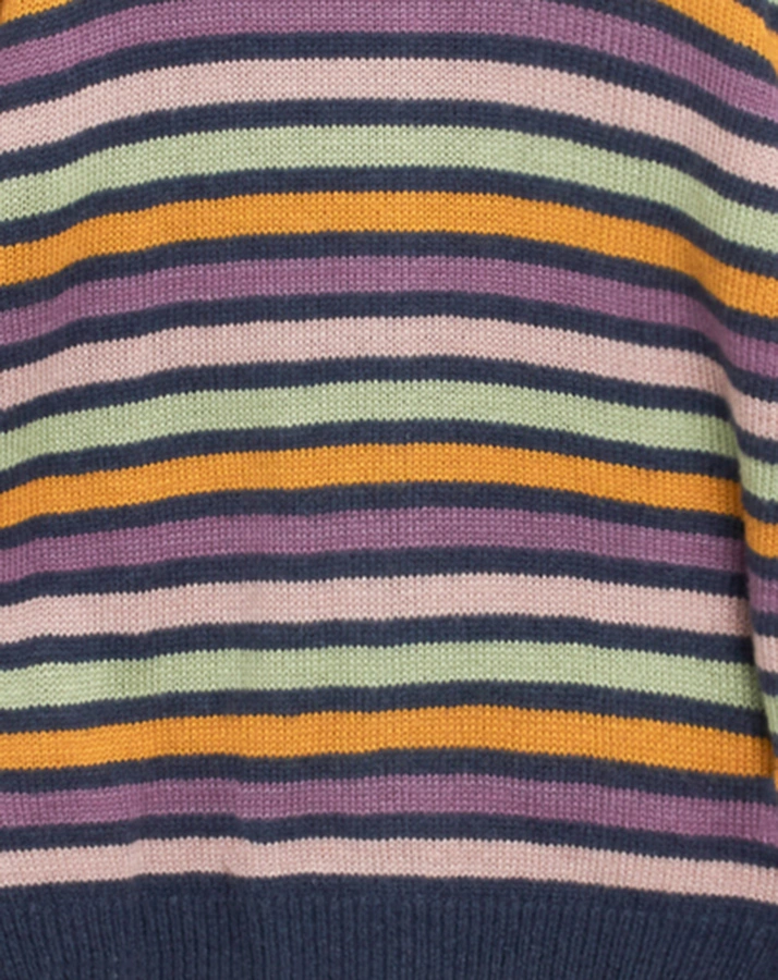 Strickjacke MINI FULL STRIPED mit Wolle in art multicolour