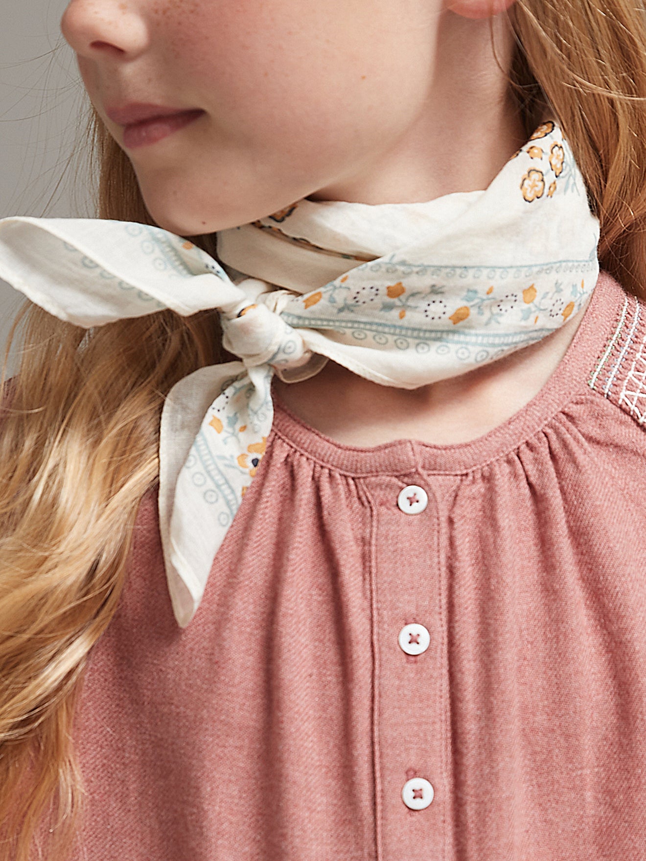 Bandana bouquet Fille - Coton biologique