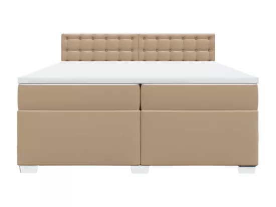 Sommier tapissier avec matelas Cappuccino 200x200 cm