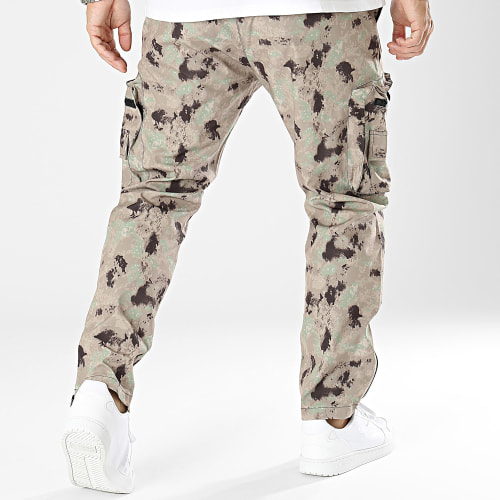 Pantalon Cargo Beige Camouflage