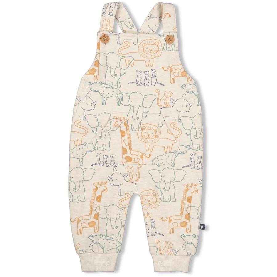 Feetje Latzhose Animals Natur Melange