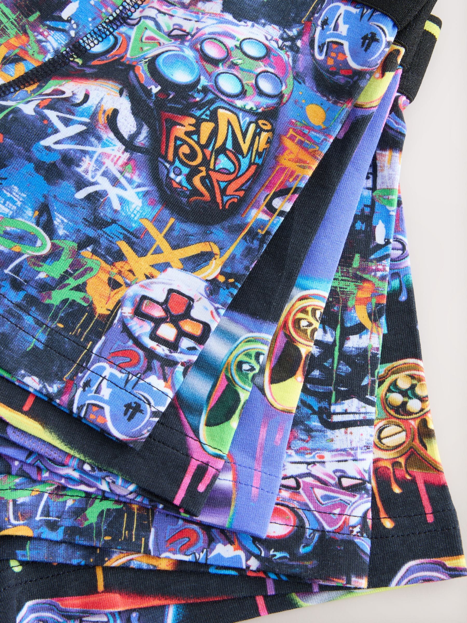 Grafittiprint gamer - Verpakking van 5 boxers (2-16jr)