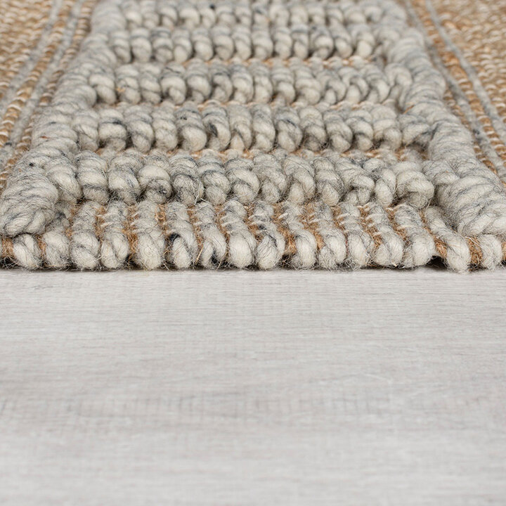 Jute loper - Jubio Medina Naturel/Grijs