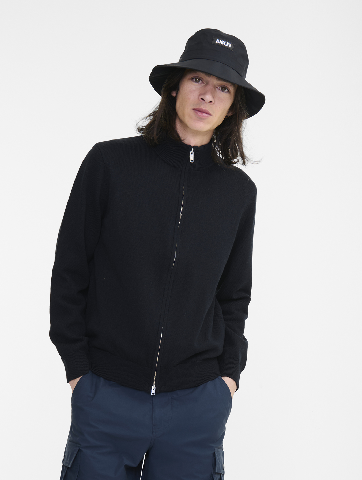 Pull à fermeture éclair NOIR