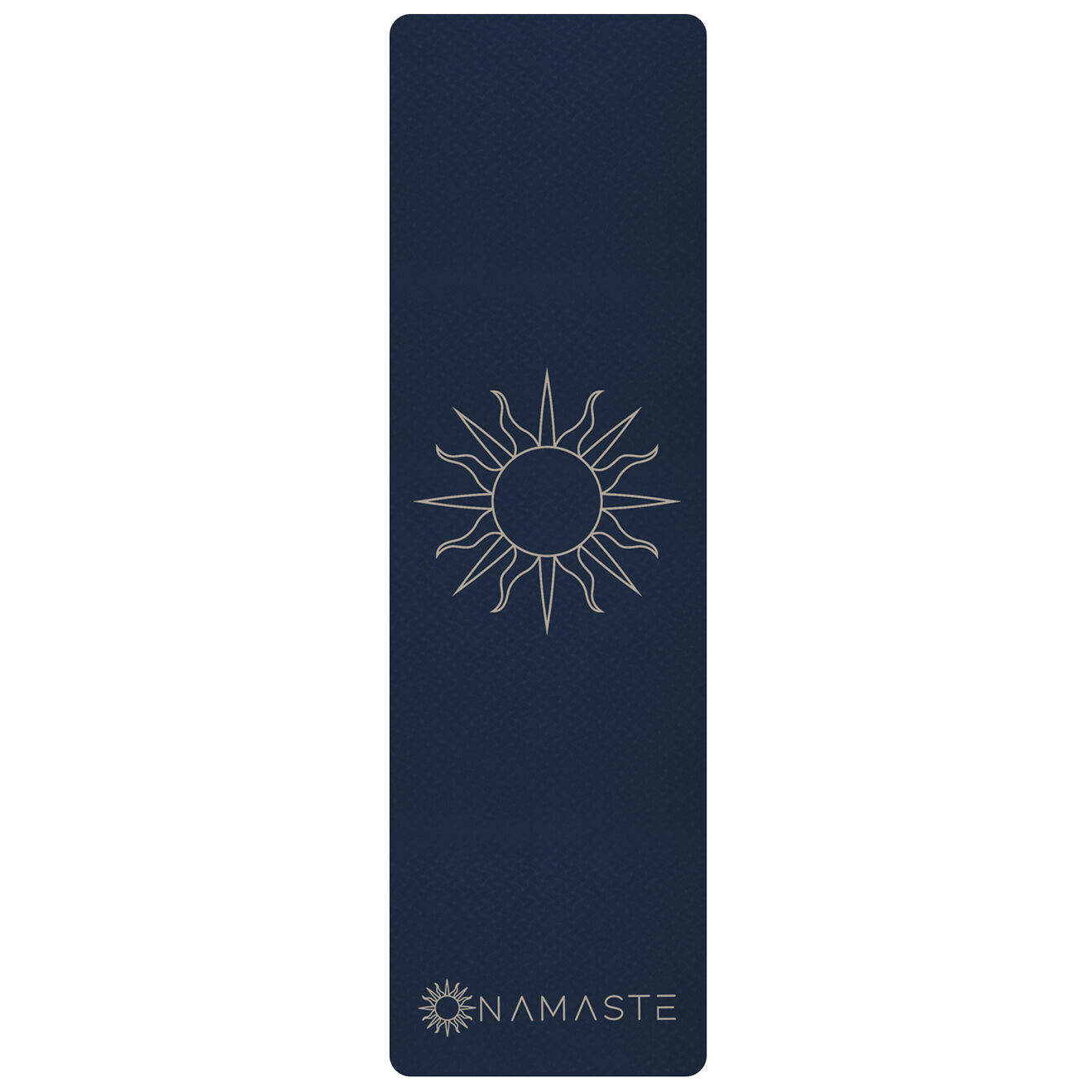 Onamaste Tapis de sport mat bleu marine - 181x61x0.5 cm