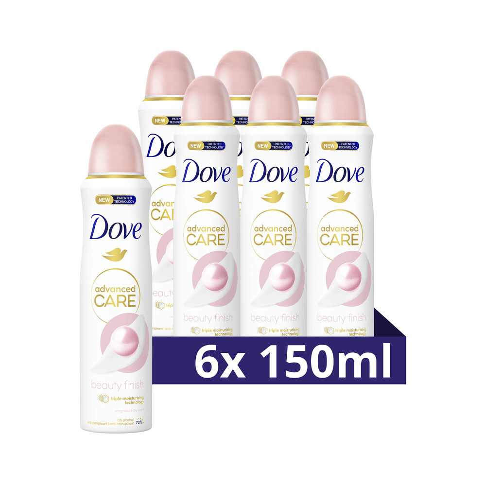 6x Dove Deodorant Spray Beauty Finish150 ml