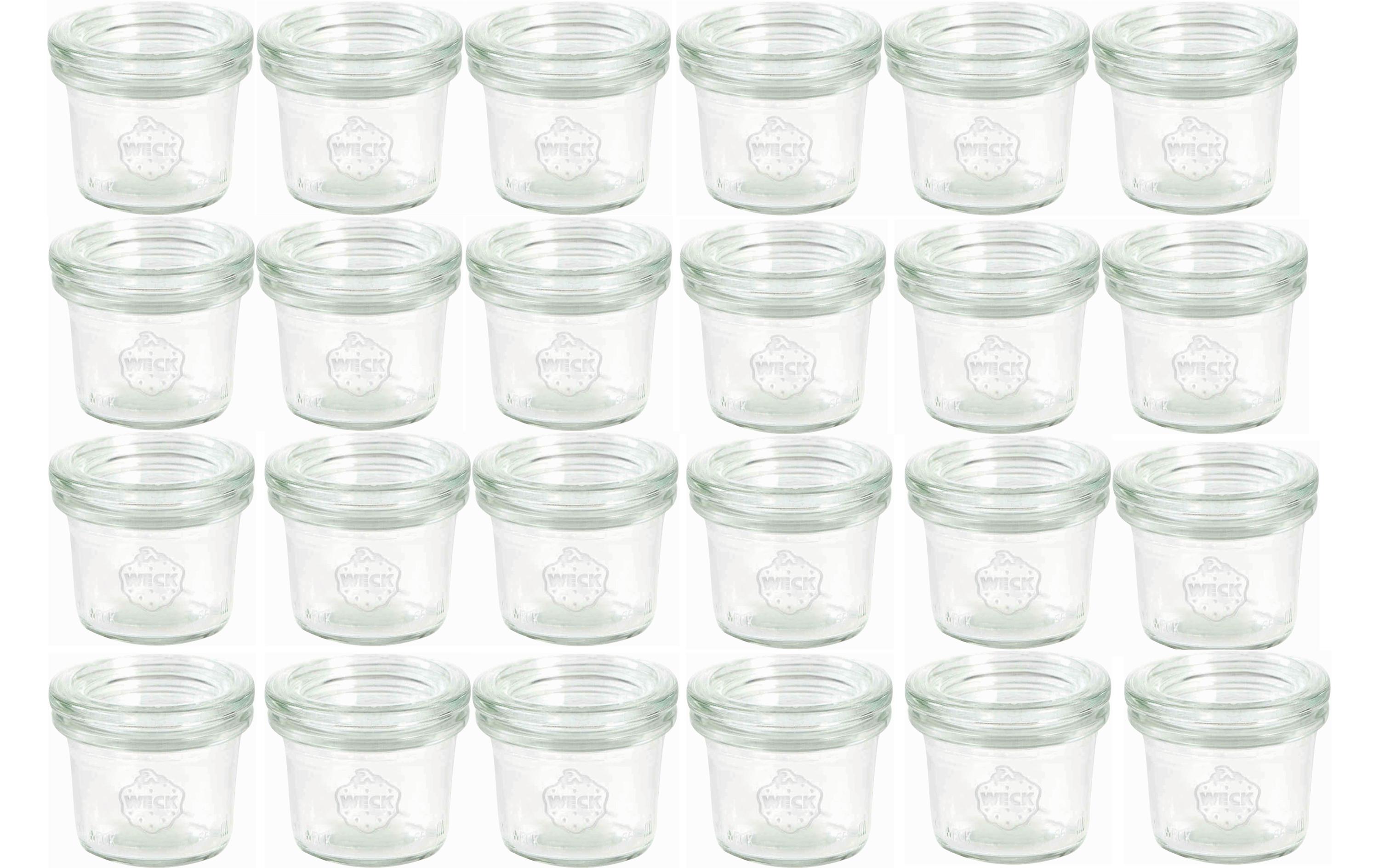 Einmachglas 35 ml, 24 StückEinmachgläser Set mit Deckel
