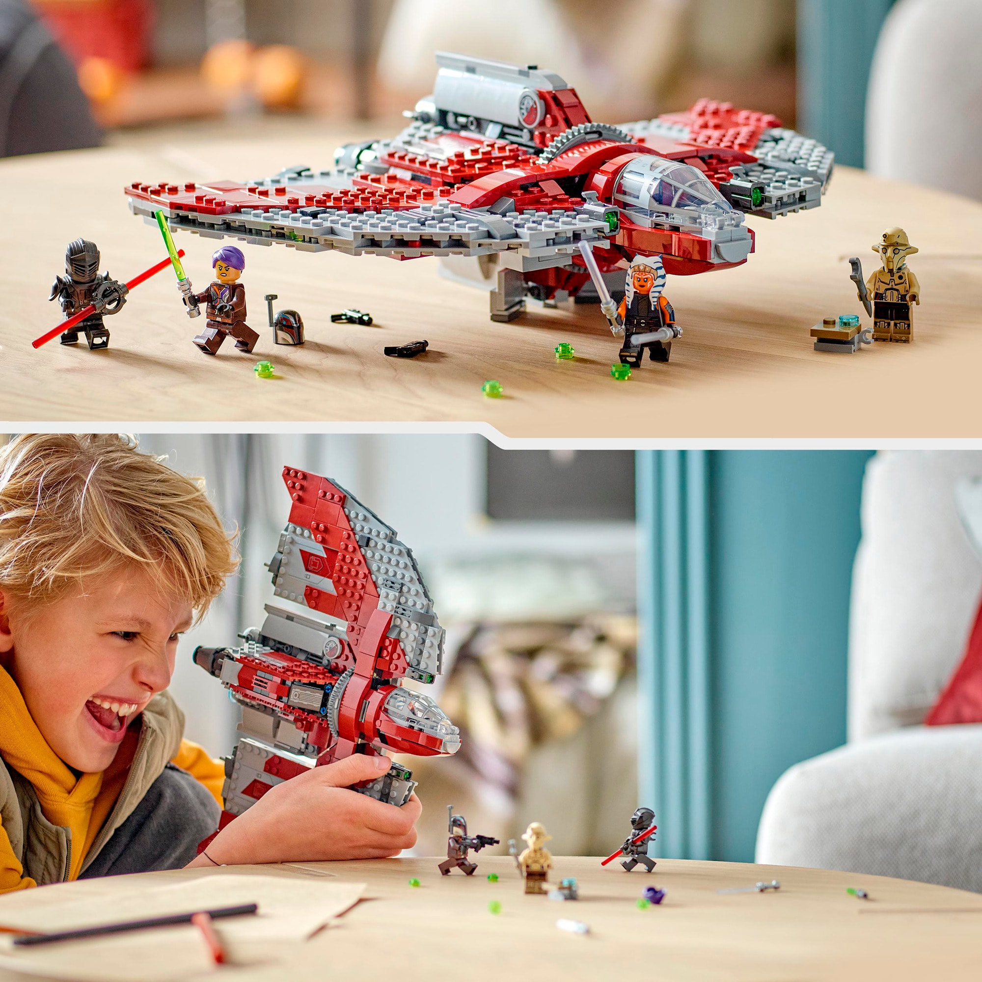 LEGO Konstruktionsspielzeug Star Wars Ahsoka Tanos T-6 Jedi Shuttle