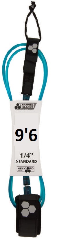 Channel Islands CI Standard Leash 9'6 - Hex Cord - 1/4