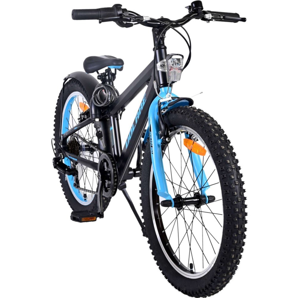 Kinderfahrrad Rocky 20 Zoll Kinderrad in Schwarz Blau 6 Gang Fahrrad