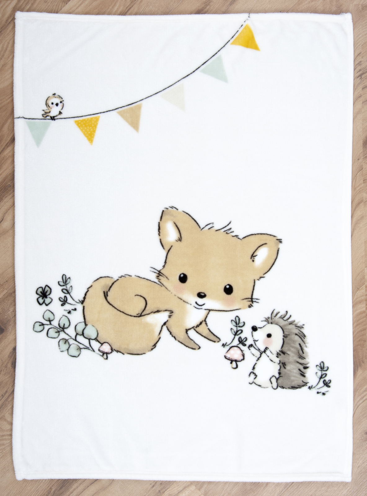 Microfaser-Flauschdecke WALDFREUNDE - 75x100 cm
