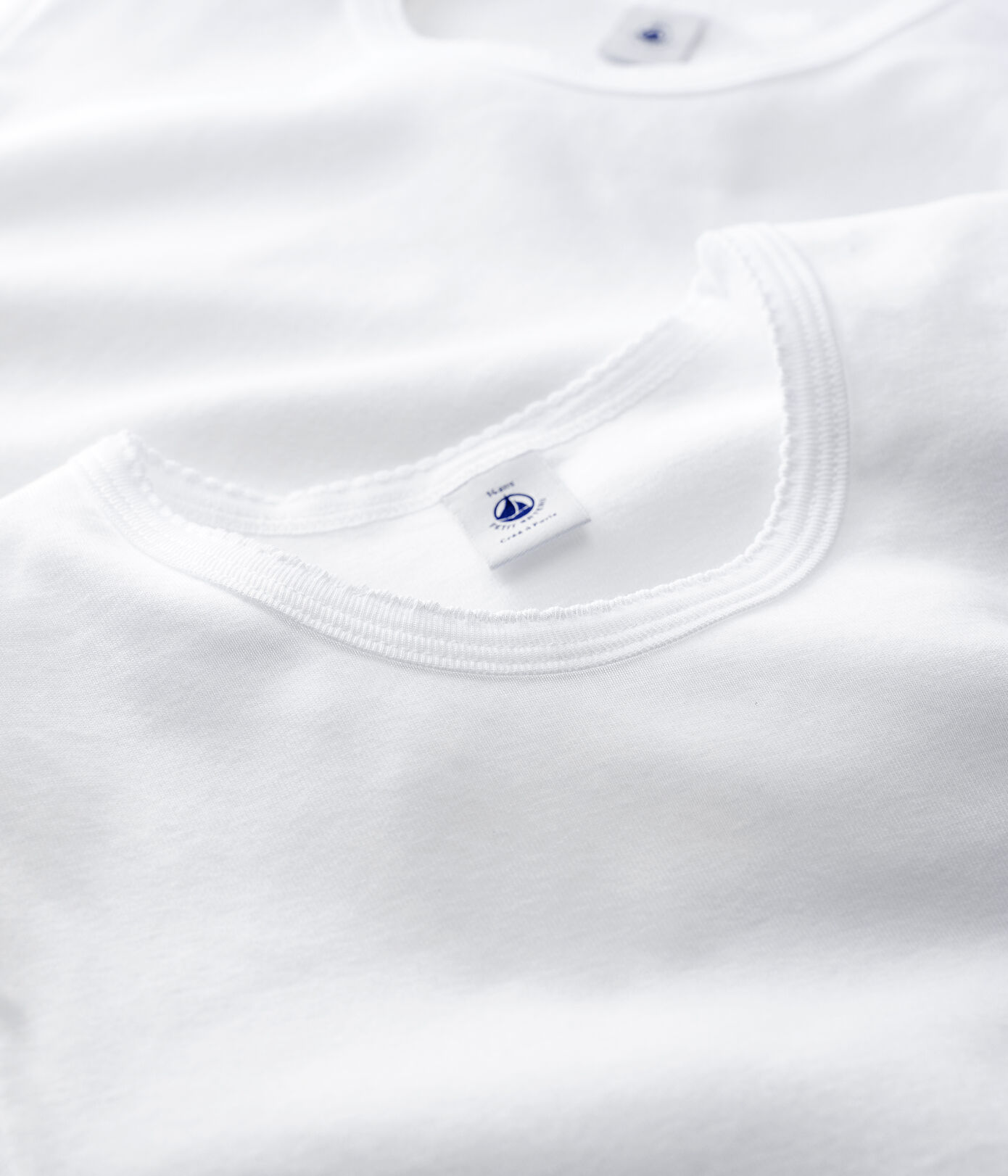 Lot de 2 tee-shirts courtes blancs fille