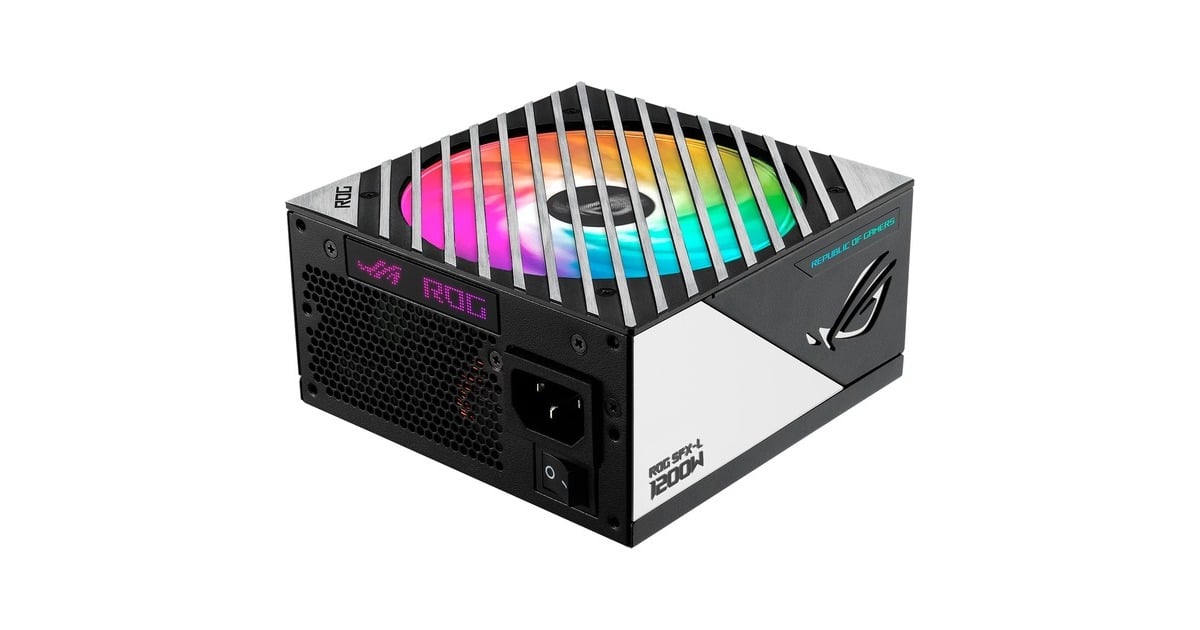 ASUSROG Loki SFX-L Titanium modulaire 1200 watt voeding   (Wit, 1x 12V-2x6, 4x PCIe)