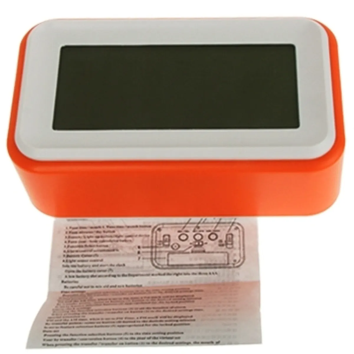 Wewoo Réveil LCD Orange