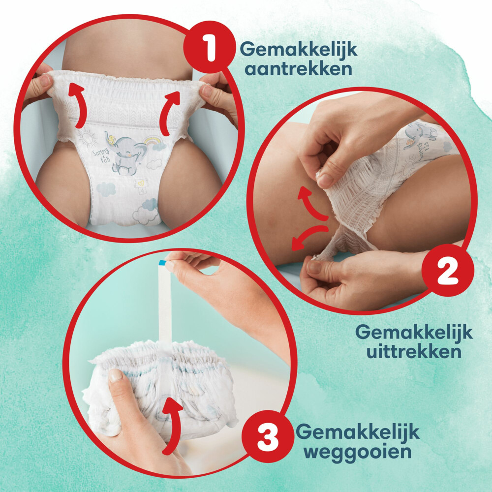 Pampers Harmonie Luierbroekjes Maat 4 (9-15 kg)168 stuks
