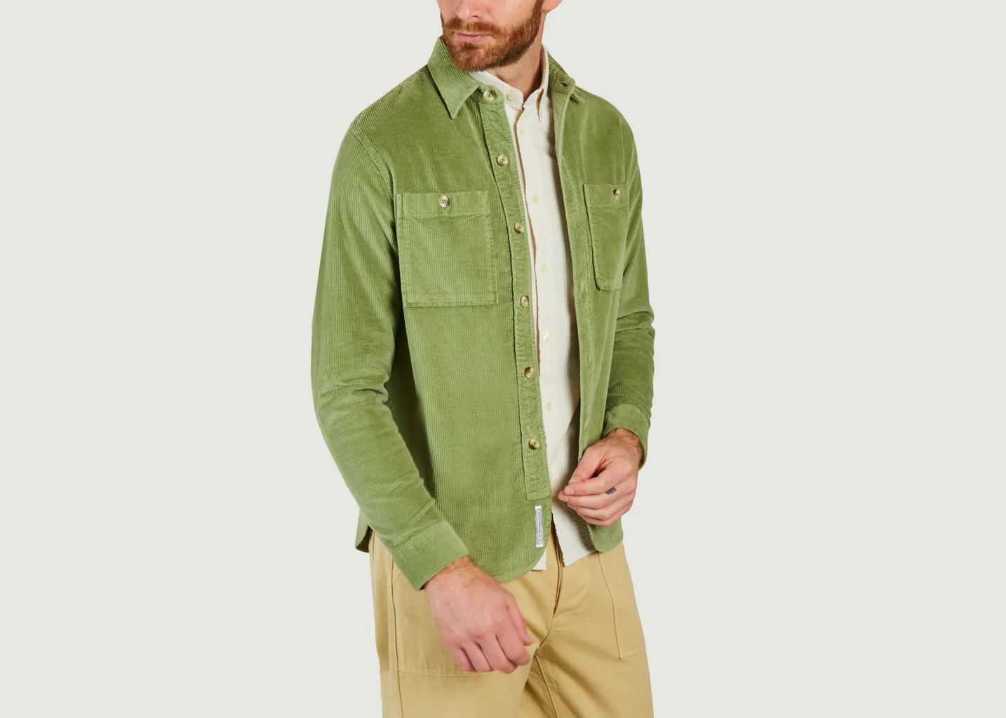 Surchemise En Twill Cuisse de Grenouille