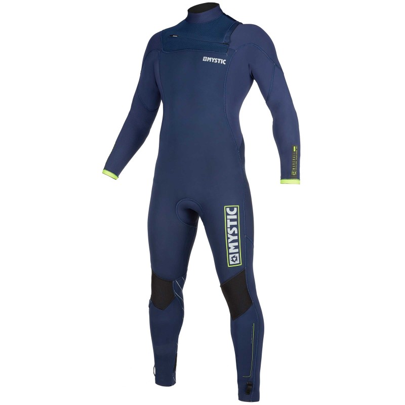 Combinaison Mystic Marshall 3/2mm Front Zip 2020 Navy/Lime - The Corner Shop