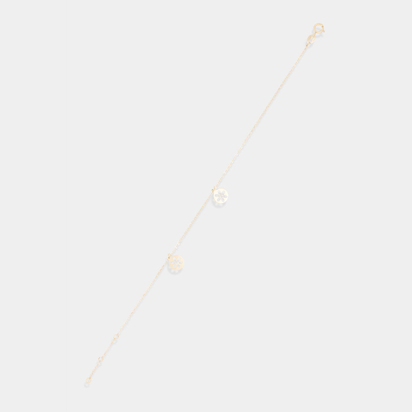 L'Or by Diamanta Bracelet Encircled Flower or jaune