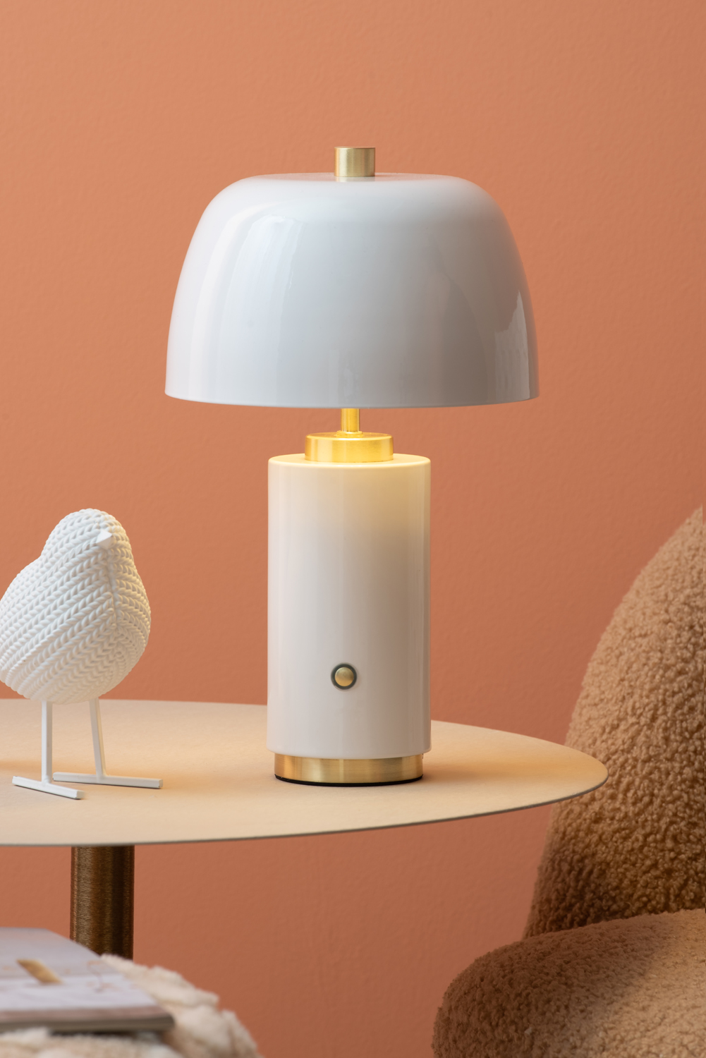 Table lamp Freya LED iron white