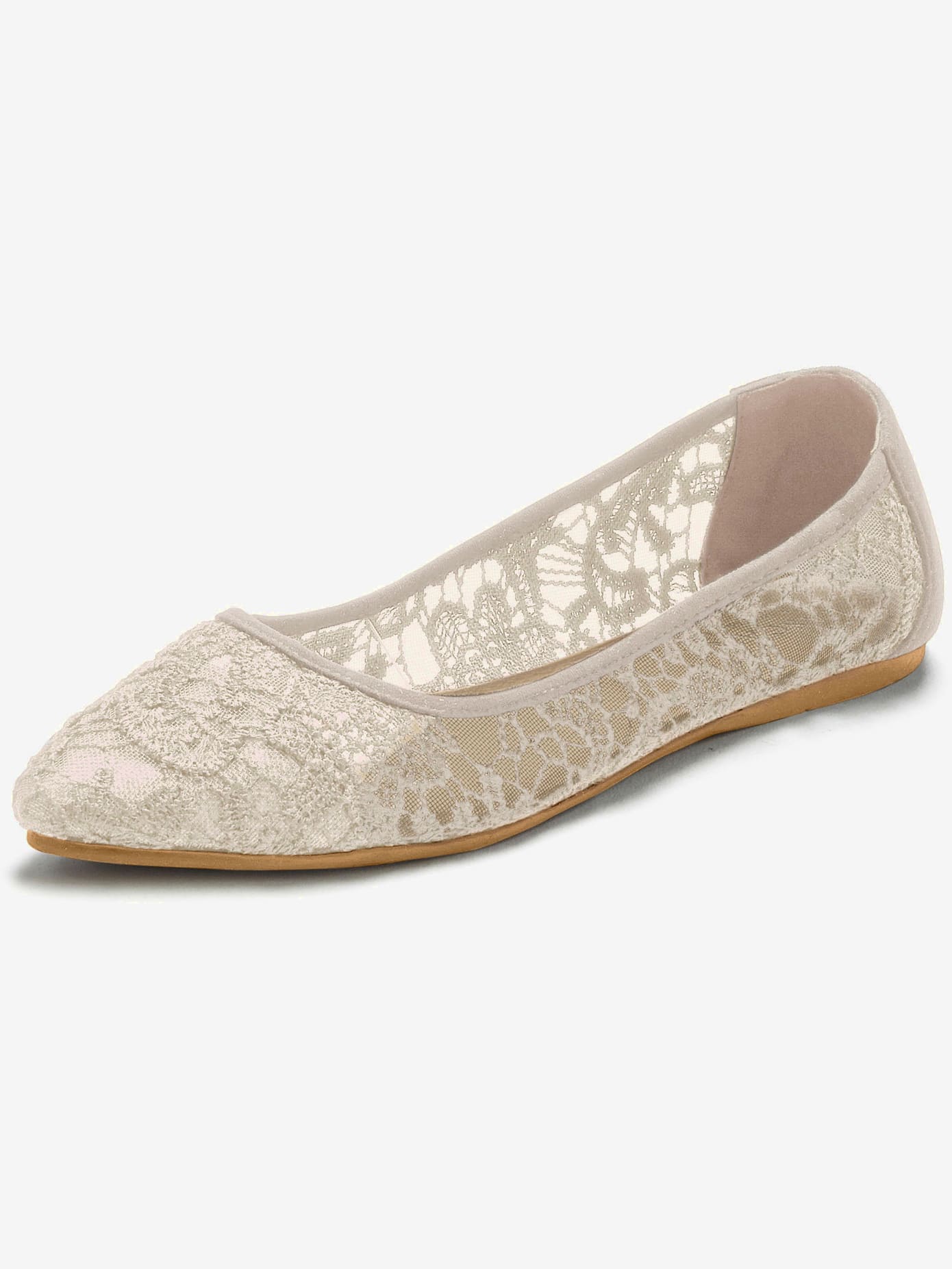 Trotteurs ballerines en dentelle, très confortables et légères