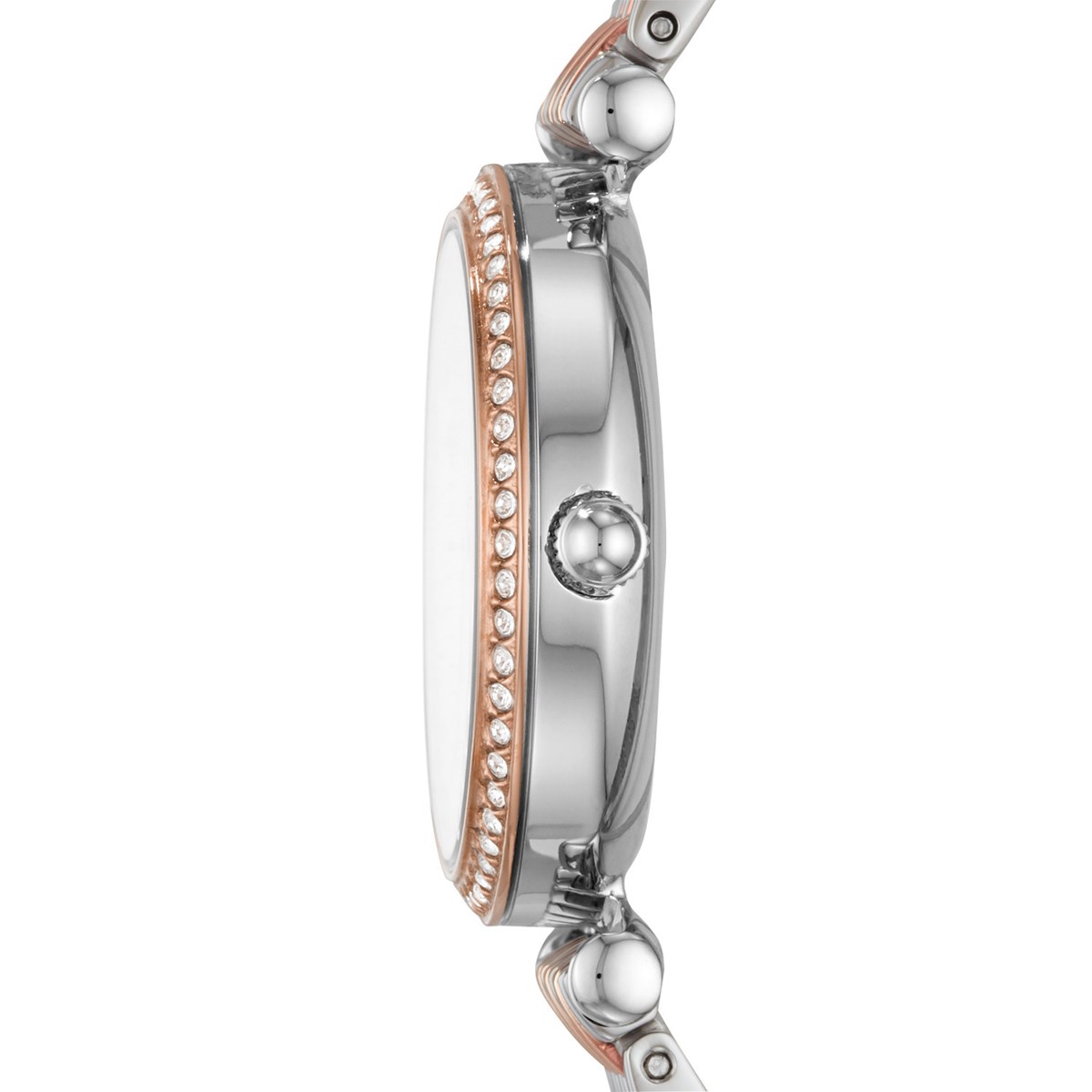 Montre Fossil Carlie Mini acier blanc et rose
