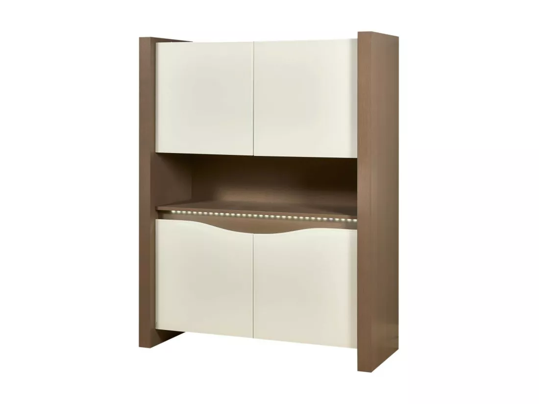 Vitrine 4 Portes en Bois 