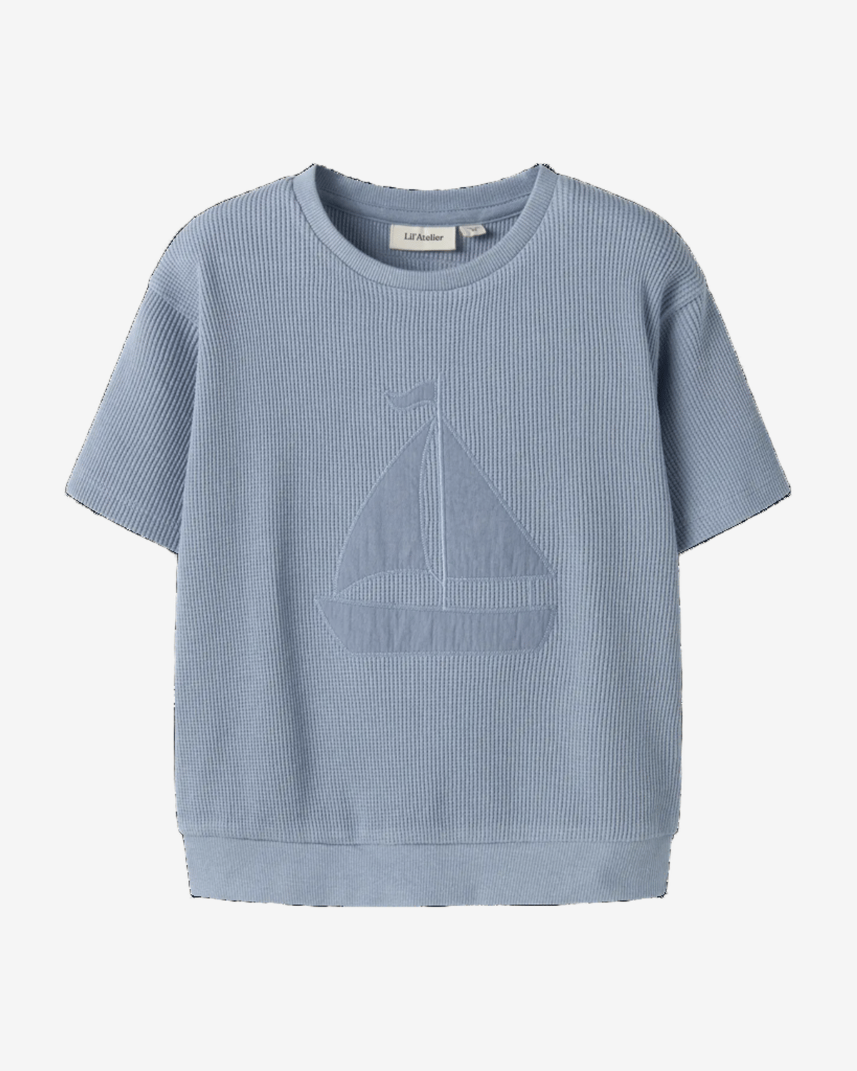 Topp Barn – Vaffelstruktur i Øko Bomull | NMMHARUN SS LOOSE SWEAT LIL