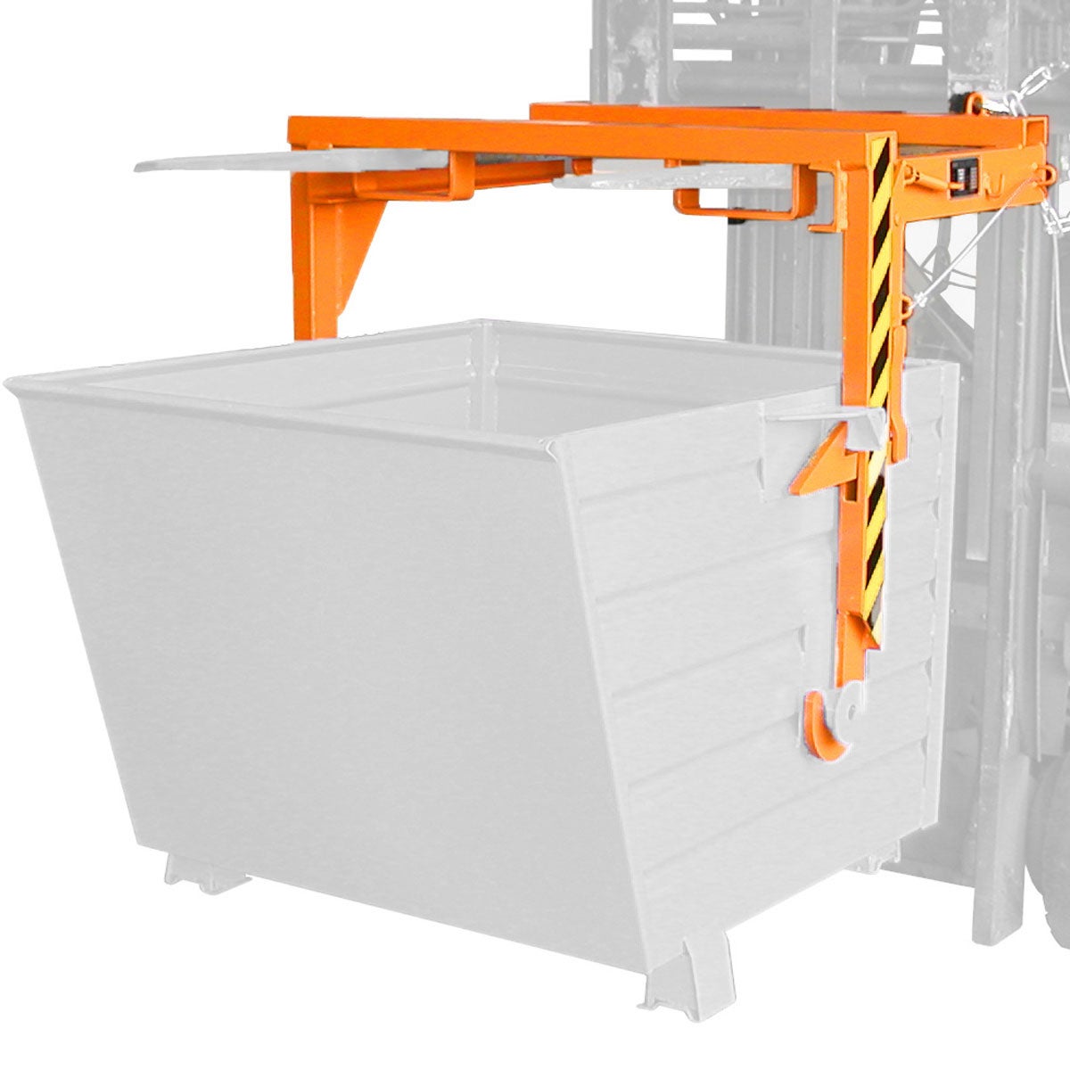 Bauer traverse voor stapelaar kiepwagen BST 55, gelakt, geeloranje