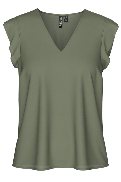Pieces groene dames t-shirt