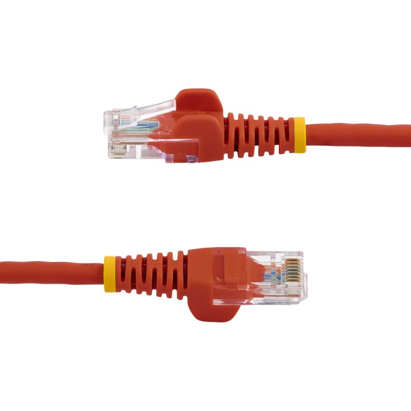 StarTech.com Câble réseau Cat5e UTP sans crochet de 3m - Cordon Ethernet RJ45 anti-accroc - M/M - Rouge