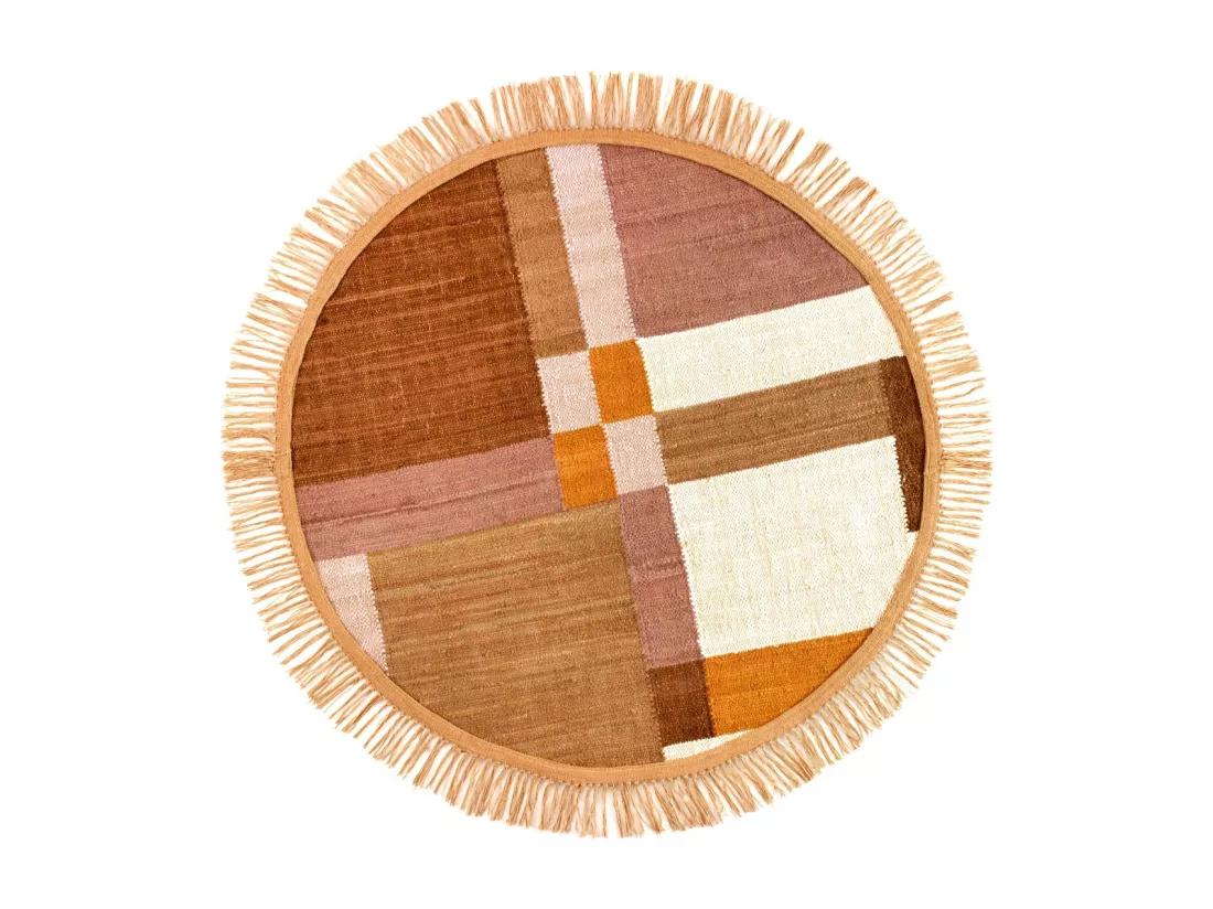 Tapis de coton 120 cm diam.