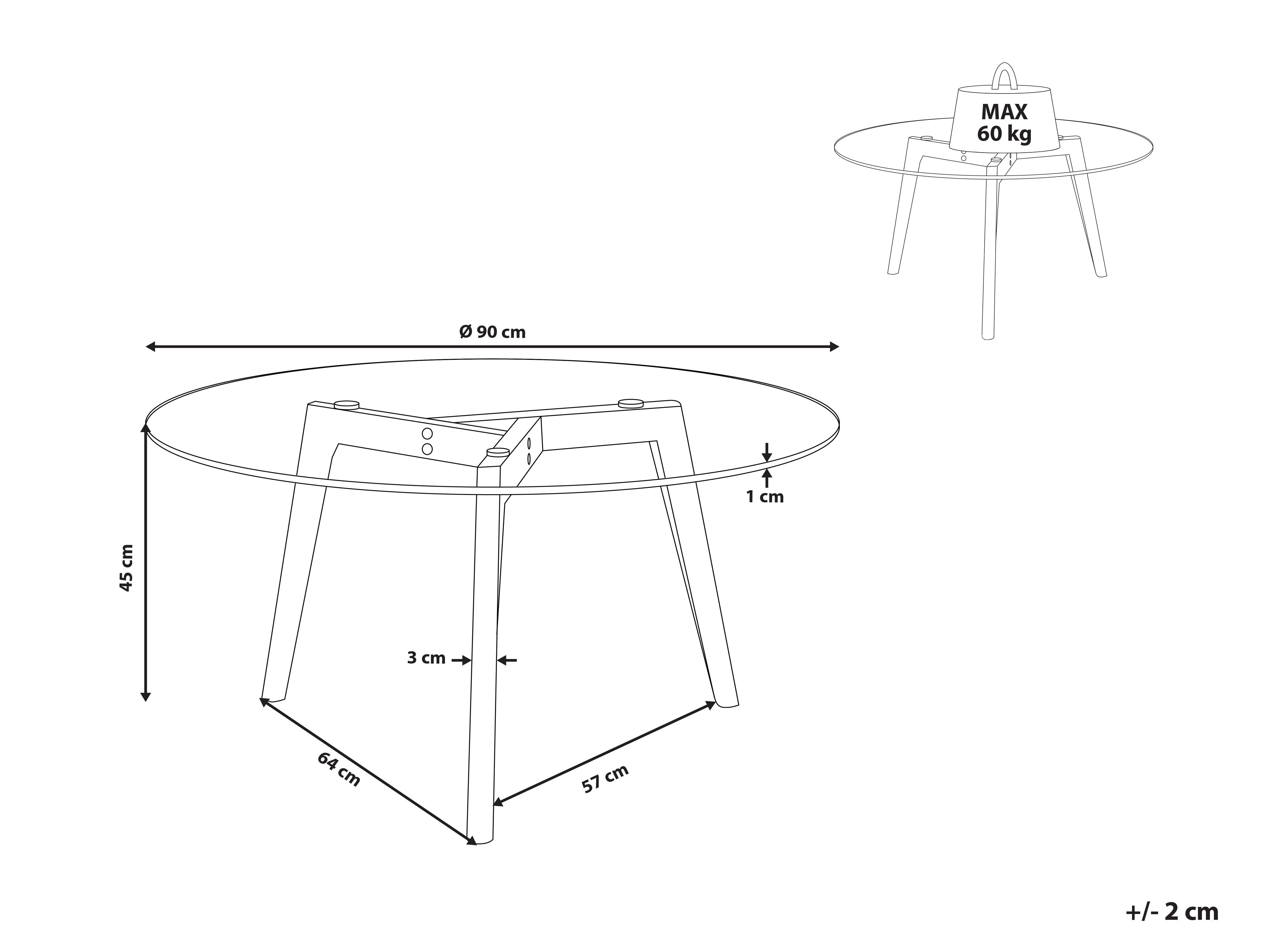 Salontafel MINNESOTA Glas Transparant
