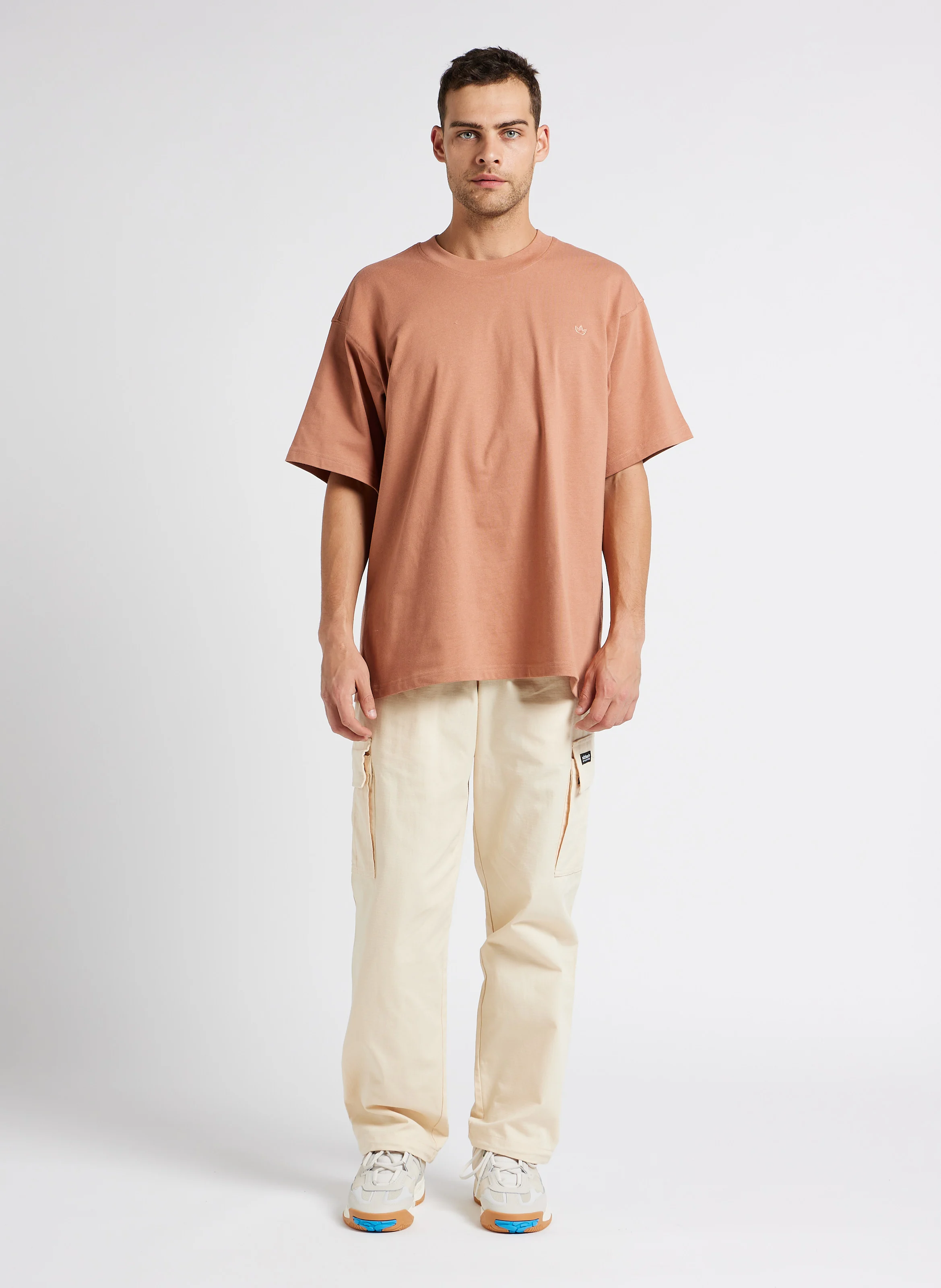 Pantalon cargo ample | Beige