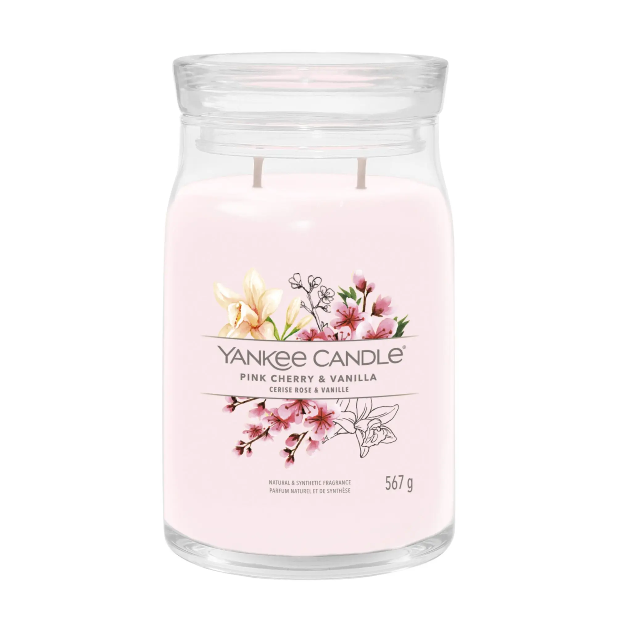 Yankee Candle - Cerise Rose & Vanille Bougie Parfumée- Bougie