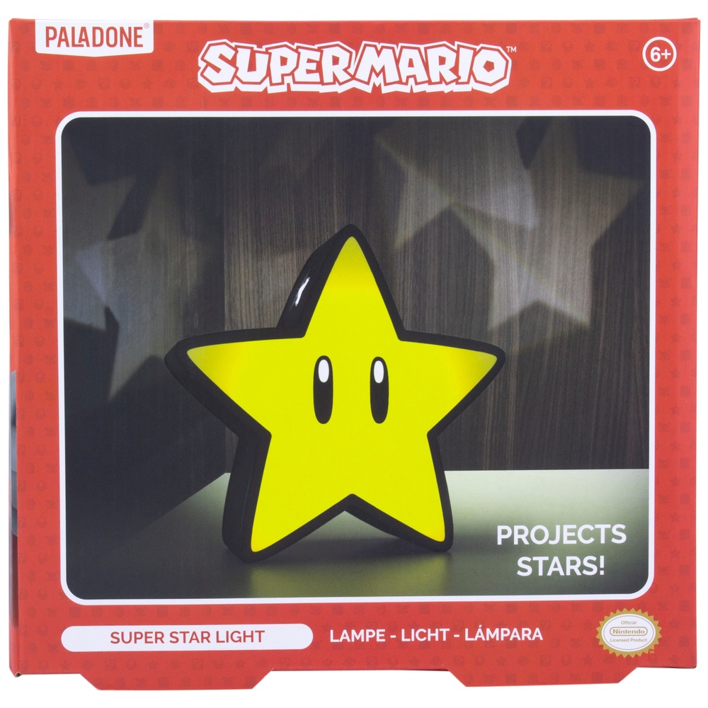 Super Mario Super Star Light mit Projektion