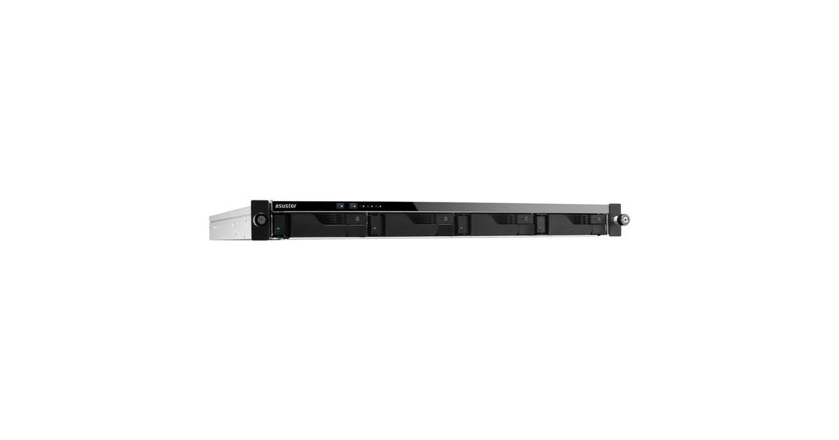 AsustorLockerstor 4RD (AS6504RD) nas  (Zwart/metaal, 2x 1G LAN, 2x 2.5G LAN, 4x USB 3.2 Gen 1)