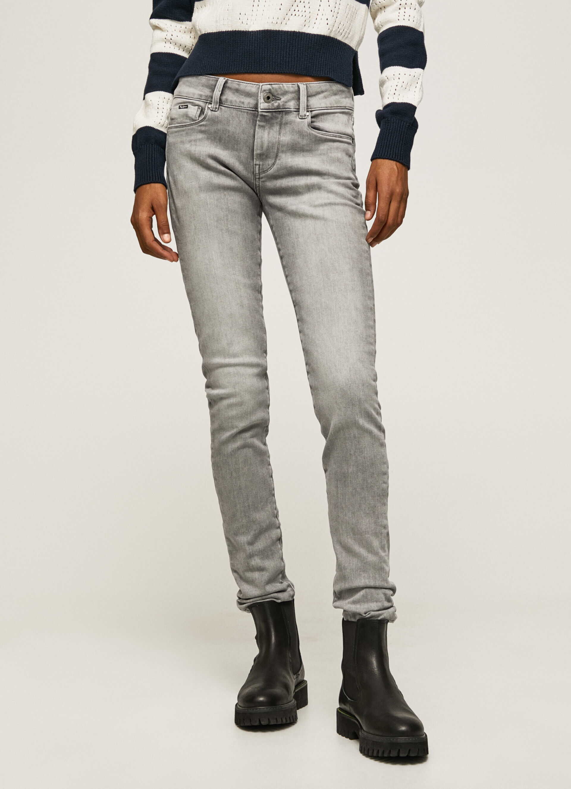 Calça jeans skinny de cintura média SOHO FIT - jeans