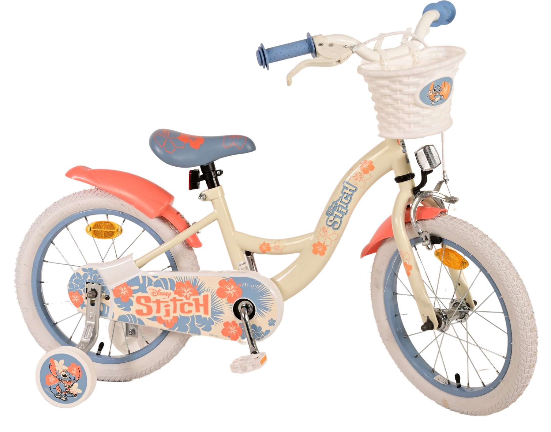 Kinderfahrrad Disney Stitch für Mädchen 16 Zoll Kinderrad in Blau