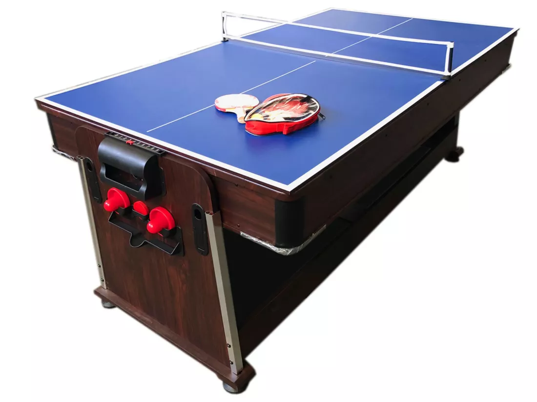 Table de Billard 7 pieds Multi-jeux vert Air Hockey + Table de Tennis – Stark