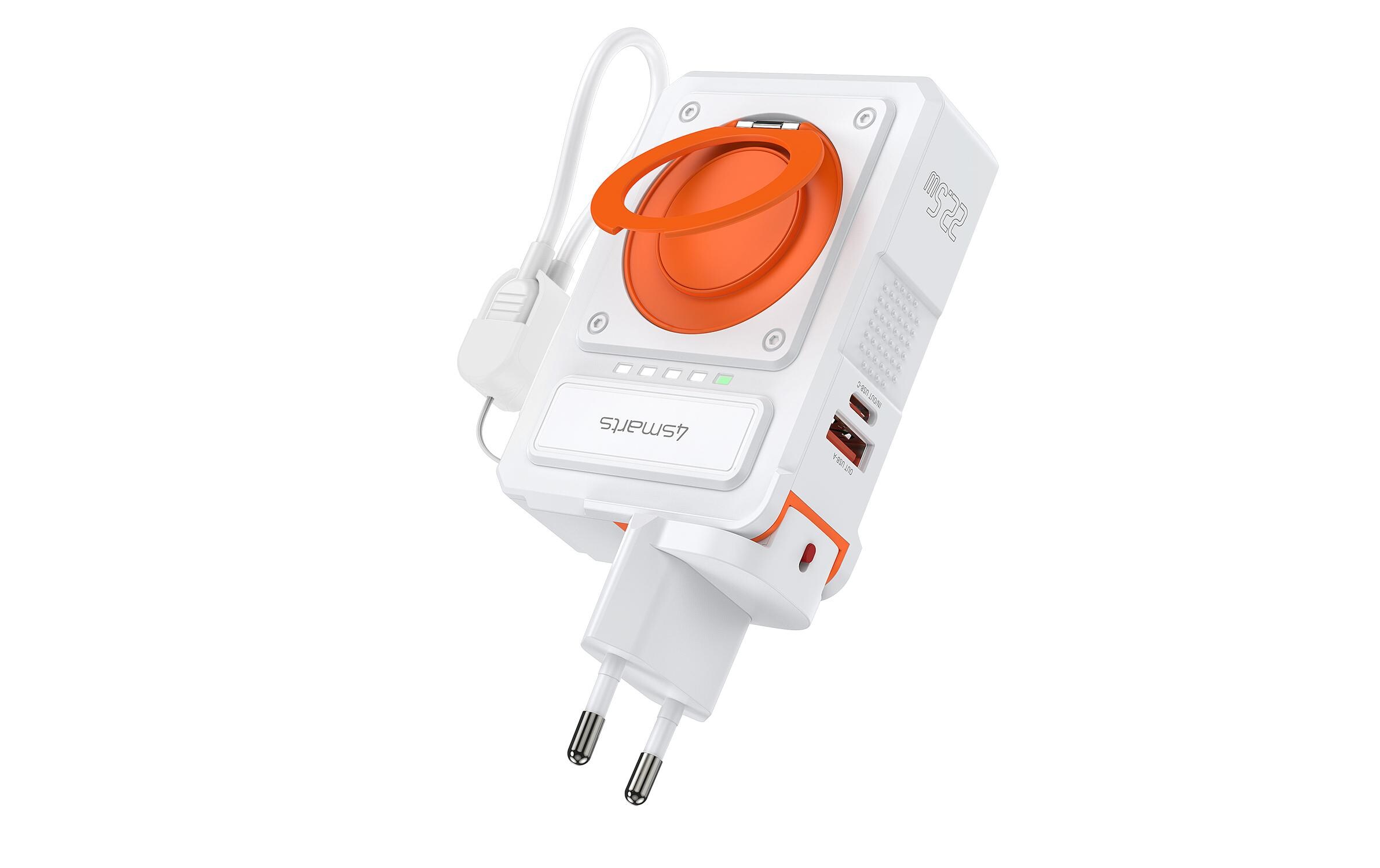 Powerbank 6in1 Hybrid Charger 10000 mAhKabelloses Ladegerät mit Multi-Ladefunktion