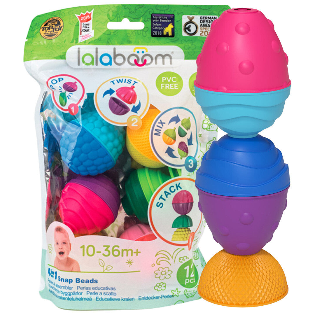 Lalaboom educatieve klikkralen - 12st