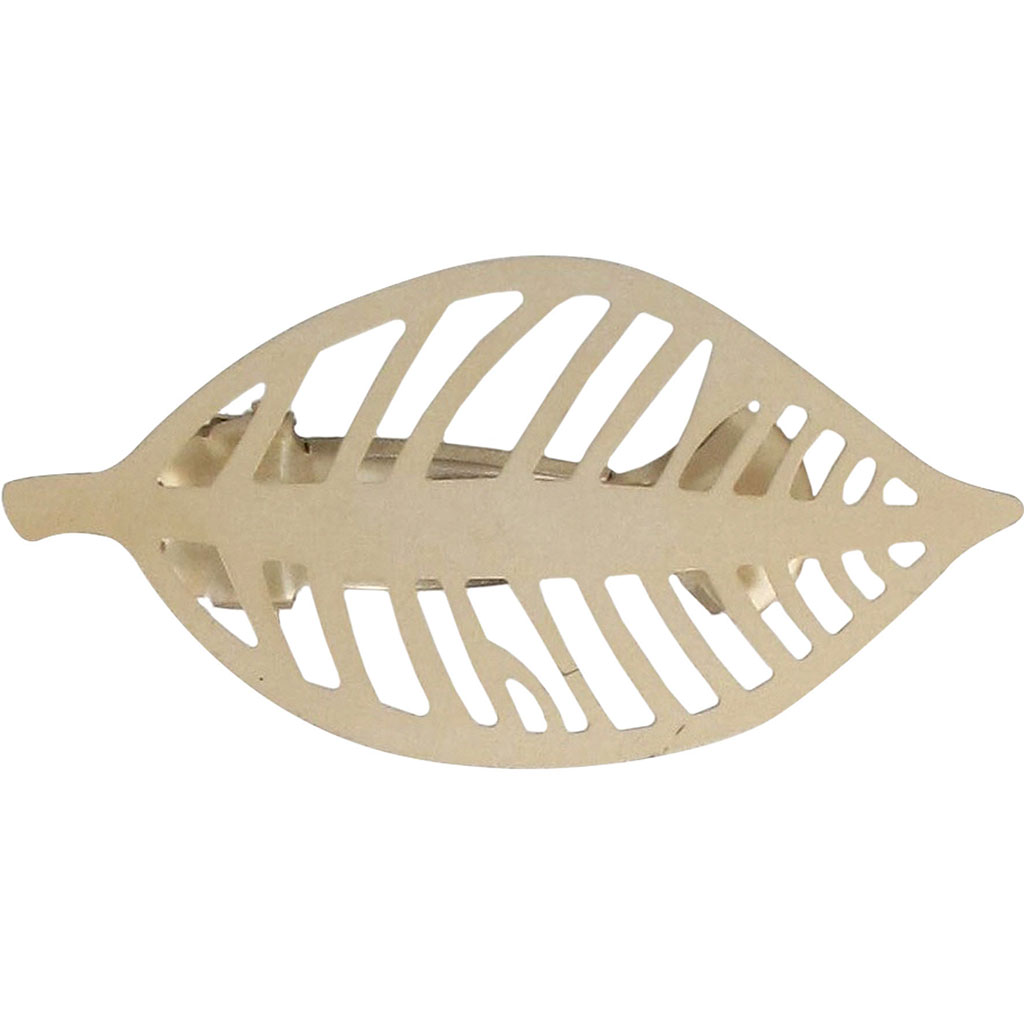 Lot de 2 pinces feuille STOCKHOLM or 5x10cm