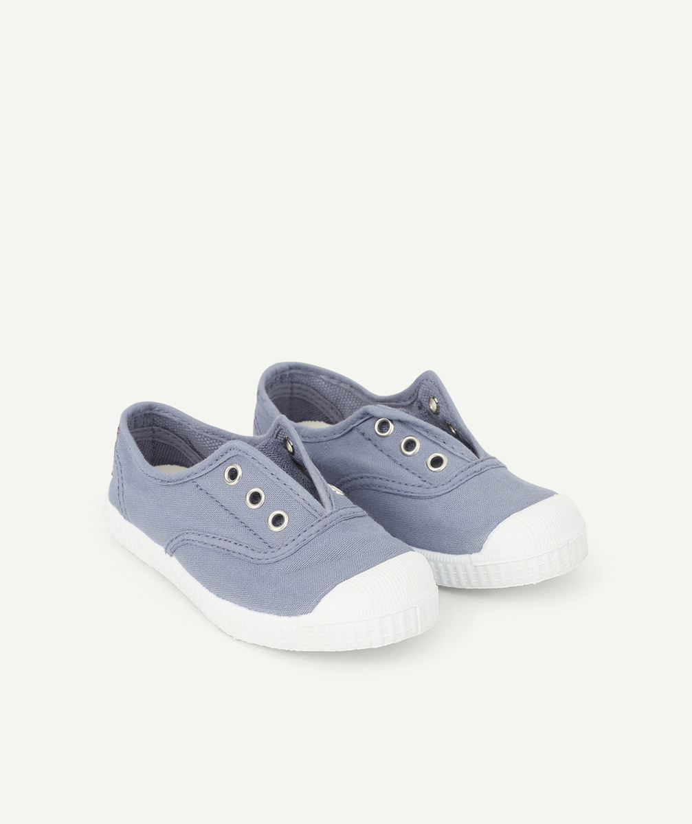 CIENTABASKETS EN TOILE ENFANT BLEUES